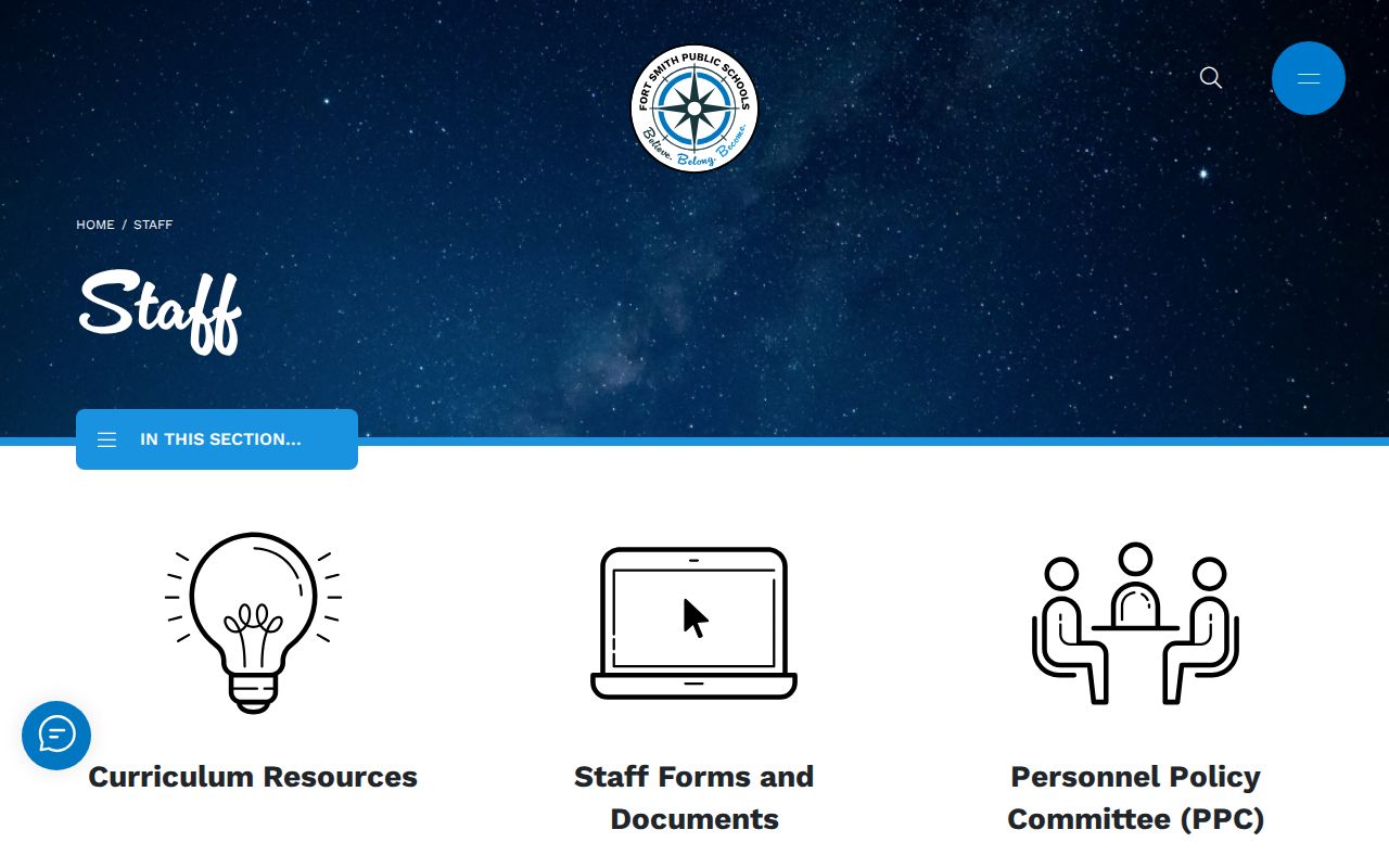 Fort Smith people directories FSPS staff directory search fields